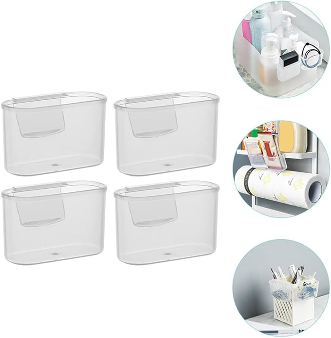 Garneck 12pcs Fridge Sauce Bag Holder Organizer Fridge Side Door Storage Box for Sauces and Seasonings Easy to Install Space-saving Kitchen Accessory