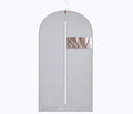 47Inch Garment Bags Covers, Gray Hanging Clothes Bag, Suit Cover Bags with Clear Window for Hanging Closet Clothes Storage and Travel (1, Gray, 47 inch)