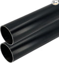 72" HEAVY DUTY Round Closet Rod | 32mm Diameter | Black Clothes Pole | 2 Pack