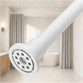 ALLZONE Adjustable Tension Curtain Rod, 42 to 78 Inches, Spring Loaded Curtain Rods No Drilling, Renter Friendly Tension Rod for Windows, Shower, Closet, No Drill, Non-Slip, White