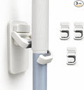 3 Pack Broom and Mop Holder Wall Mount, No-Drill Self-Adhesive Grippers | Secure Anti-Slip Grip Holds Brooms, Mops, Dustpans and Cleaning Tools, Freeing Floor Space and Keeping Them Easy to Reach