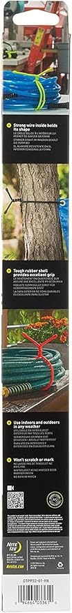 Nite Ize Gear Tie Original ProPacks - Reusable Rubber Twist Ties for Indoor & Outdoor Use - Bendable Wire Interior - Durable Rubber Exterior - Secure Grip - Black, 32" (6 Pack)