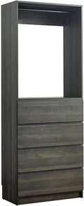 Maykoosh Closet System Organizer - Customizable Walk-in Wardrobe Storage Black/Model D 1 Closet