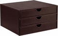 UnionBasic Document Organizer, 3-Drawer File Cabinet Document Storage Box, Office Desktop Filing Organizer, Port Royale | Document Storage Box, Office Desktop Filing Organizer
