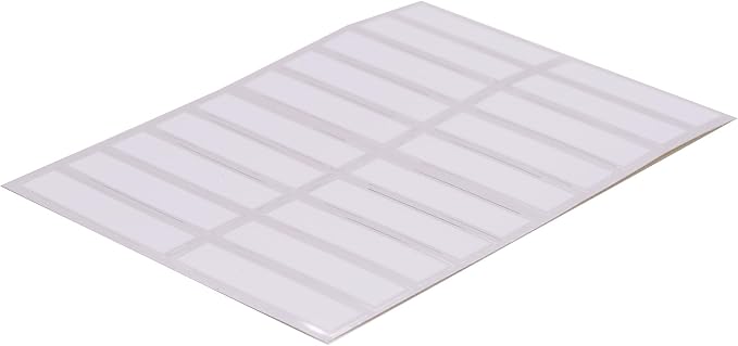 Orii Spice Labels, Silver/White, 40 Preprinted + 20 Blank (60 Total) | Kitchen Jar Label Combo Tags, Pantry Ingredients Organization, Spice Rack Organization
