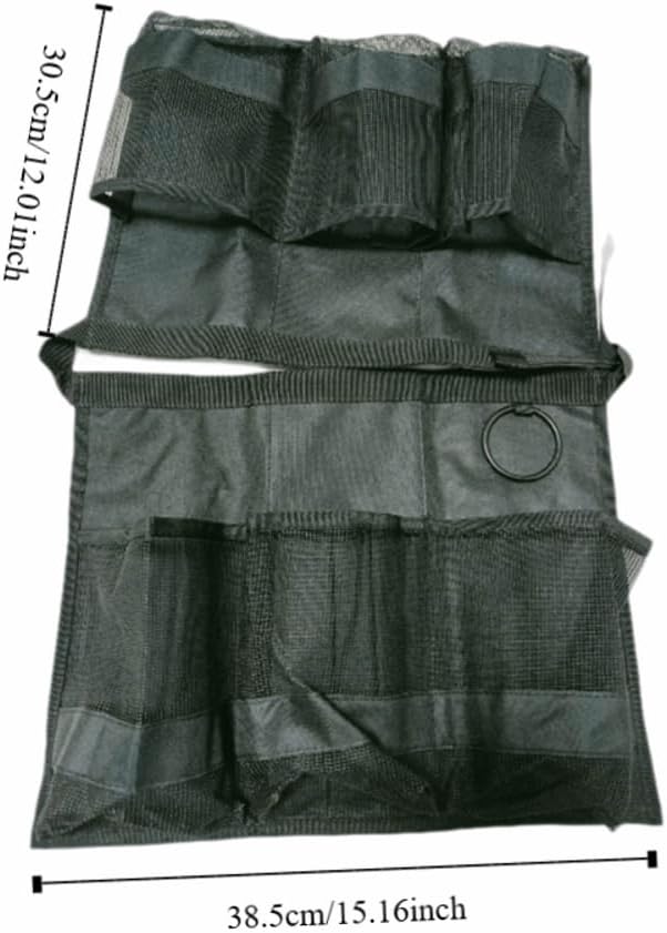 Bucket Organizer for 5 Gallon – Multi-Pocket Tool Tackle Bag with Mesh Storage, Fits Standard Buckets for Fishing, Car Washing & Gardening (Black)‌