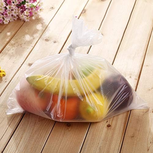 12" X 16" Plastic Produce Bag on a Roll, Bread and Grocery Clear Bag, 350 Bags/Roll, Total 20 Rolls