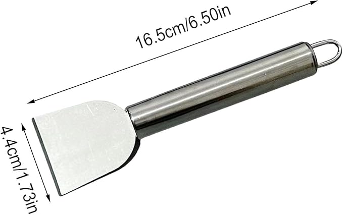 Freezer Scraper, Ice Scraper for Freezer, Steel Shovel, Heavy Duty Kitchen Scraper, Stubborn Dirt Spatula for Range Hood Grease Grime, Oil Fume Removal, Multipurpose Cleaning，Cooking Utensils