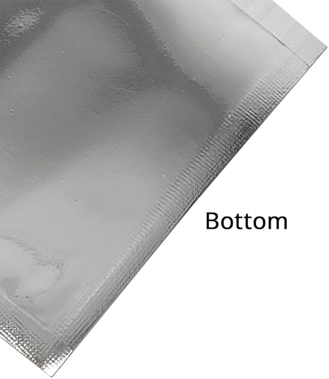 100PCS Customized Mylar Zipper Bags,Clear Front Resealable Packaging Pouches For Food Storage,Single Color Printing for Logo/Text/QR Code (Silver, 6.5 * 9CM/2.6"*3.5"-100PCS-One Color Print)