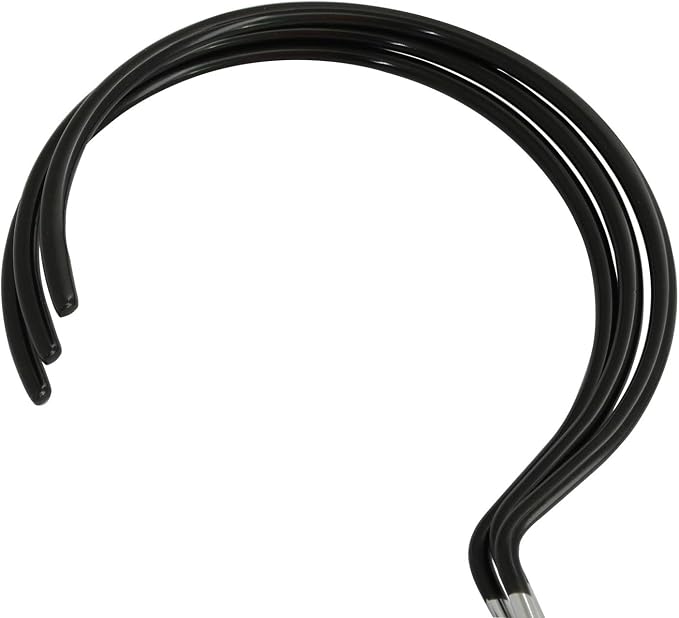 XGNG 3PCS Black Non-Slip Belt Rack Tie Hanging Hooks Closet Accessories Scarf Ring Hangers Scarf Organizer Storage Holders for Ties Scarves Belts Tank Tops Pashminas