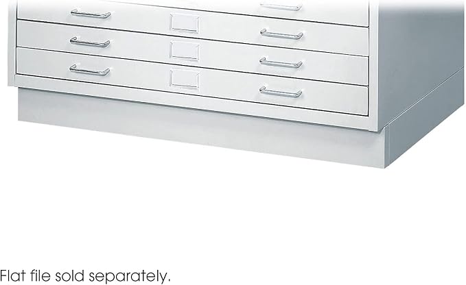 Safco Products 4970LG Facil Flat File Closed Base for 4969LG Small File, Sold Separately, Light Gray