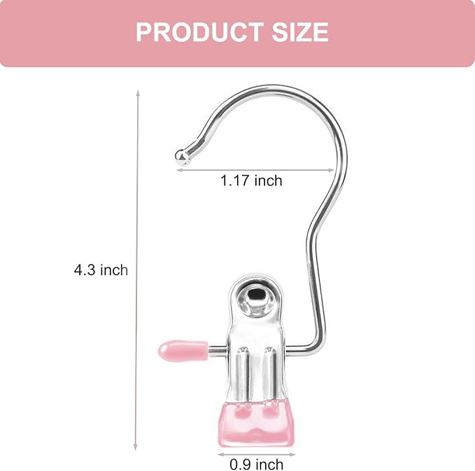 Boot Hangers for Closet, Hanging Clips Laundry Hooks Clothes Pins Closet Hanger Organizer Clamps Socks Towel Clips Heavy Duty Clothespins Bulk Hanger Clips for Closet Travel Pants Socks Handbags
