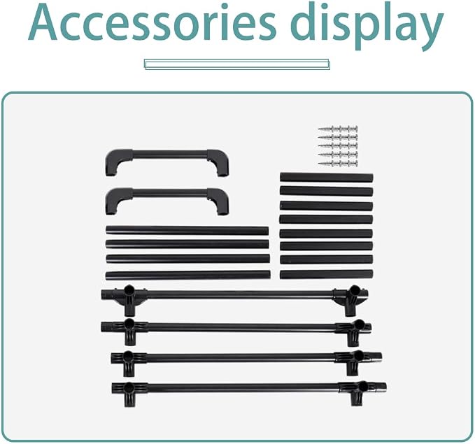 Hershii Tire Rack, Tire Storage Rack Stand Garage Storage Shelf Organizer | Rolling Tire Rack for Indoor Outdoor Use - Black, Metal 22.51'' X 14.16'' X 45.11''
