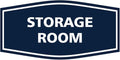 Signs ByLITA Fancy Storage Room Sign (Navy Blue/White) - Medium 10 Pack