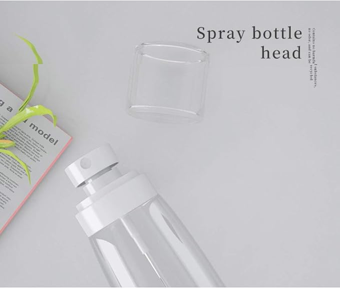 Refillable Cosmetic Spray Bottles for Fine Mist Plastic Empty Clear Refillable Travel Container Essences Rose Water Mister (3.4 Ounce,100ml)