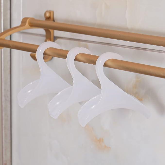 Purse Hanger for Closet Rod - Handbag Storage Organizer - Acrylic Hangers for Hanging Purses, Backpacks, Satchels, Crossovers, Totes (4 Pack)