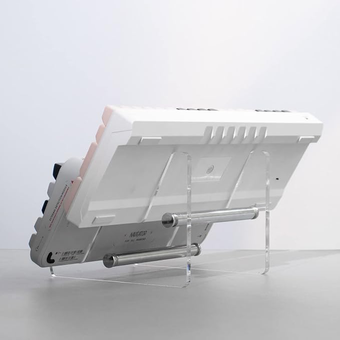 Sumgsn Keyboard Display Stand, Keyboard Storage Stand, Keyboard Holder, White Transparent Acrylic Stand for Two Mechanical Keyboard