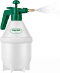 Garden Pump Sprayer, Handheld Bottle Mist Water Sprayer, Hand Pressure Home Cleaning Plant Lawn Sprayer w/ Safety Valve & Adjustable Bronze Nozzle, 1 Liter/1 QT/.26 Gallon/34 Ounces/1000 ml –By Rampro