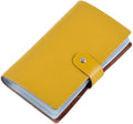 boshiho Leather Credit Card Holder Business Card Case Book Style 90 Count Name ID Card Holder Book
