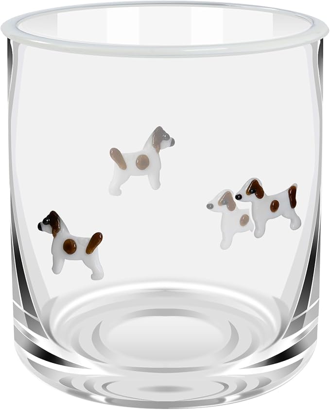 14 Ounce Icon Juice Glasses, Aesthetic Cocktail & Old Fashioned Drinking Glasses, Iconic Clear Glass Cups for Women, Sister, Friend & Party Gifts (Brown)