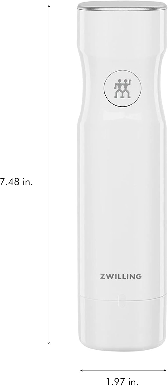 Zwilling Fresh & Save Vacuum Sealer Marchine Starter Set, 6pc | Keeps meal prep fresh up to 5X longer. Airtight Sealing Reduces Food Waste, Ideal for Sous Vide, Meal Prep and Every Day Use.