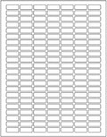 Small Rectangular Labels Protectors + Bonus Color Stickers - Clear Retail Package Seals with Laser Printer Template Included 1594 Pack - 10 Cases