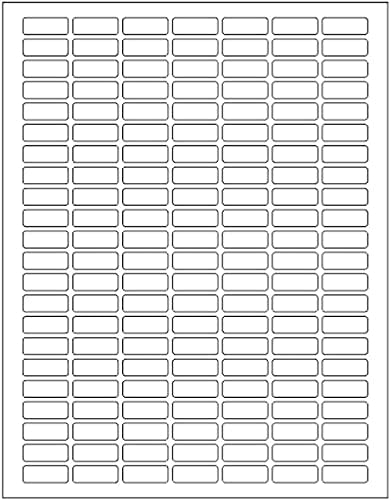 Small Rectangular Labels Protectors + Bonus Color Stickers - Clear Retail Package Seals with Laser Printer Template Included 1594 Pack - 10 Cases