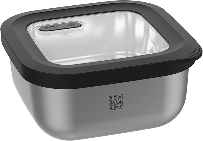 Gefu PROVIDO Food Storage Container 1800 ml Square Cold and Heat Resistant Intelligent Storage Control via App