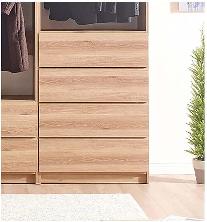 Maykoosh Closet System Organizer - Customizable Walk-in Wardrobe Storage Oak/Model BCD 3 Closet