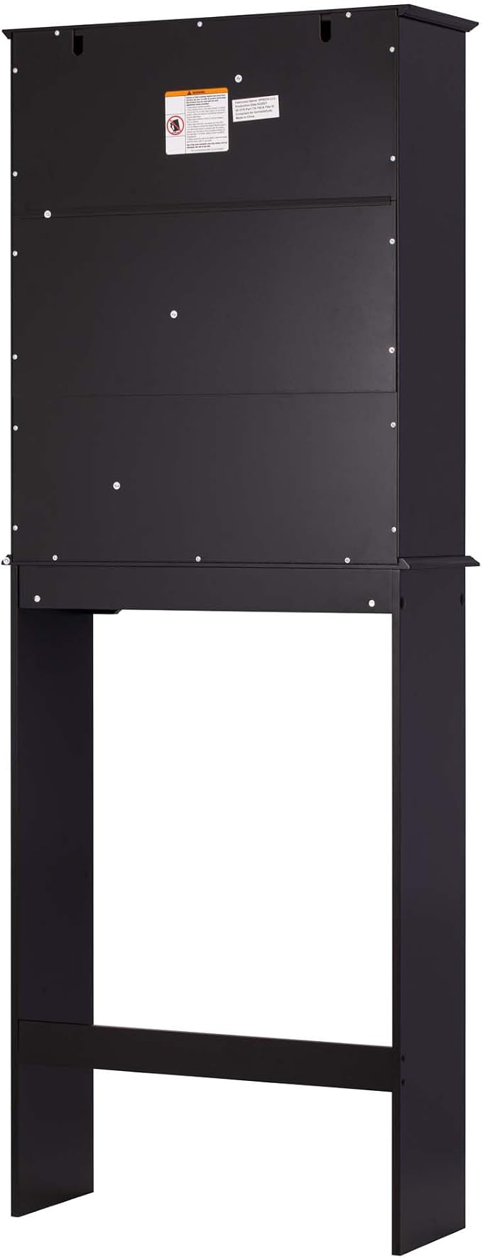 Spirich Over Toilet Storage Cabinet with Doors, Espresso Bathroom Organizer | FSC-Certified MDF, Raised Panel Doors, Adjustable & Open Shelves, Anti-Tip Mount, Fits Behind & Above Standard Toilets