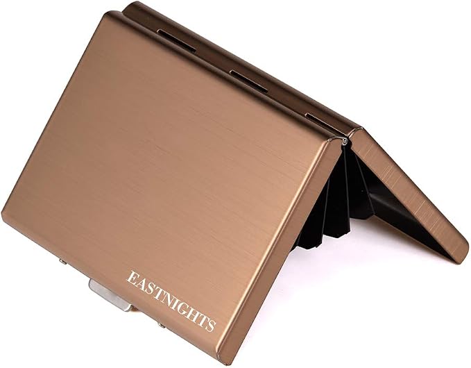 EASTNIGHTS RFID Credit Card Holder Metal Wallet Slim Credit Card Case Protector Business Card Holder for Men or Women