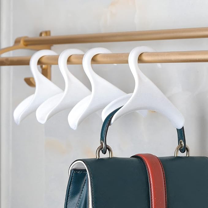 Purse Hanger Hook bag Rack holder - handbag hanger organizer Storage - Over The Closet Rod hanger for Storing and Organizing Purses | Backpacks |Satchels | Crossovers | Handbags | Tote（4 pack）