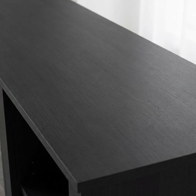 Furnifact Americano Wood TV Stand with Fireplace, Modern Design, Sturdy Construction, Elegant Finish, Suitable for Living Room, Entertainment Center