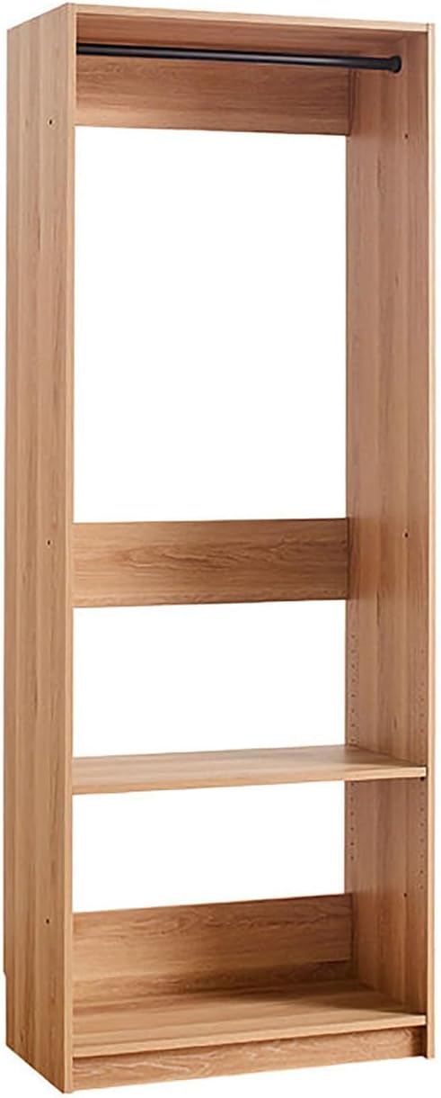 Maykoosh Closet System Organizer - Customizable Walk-in Wardrobe Storage Oak/Model B 1 Closet