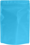 100PCS Smell Proof Resealable Pouch Bags,ULIFESTAR Aluminum Foil Flat Food Storage Bag,Sealable Pcsaging Zipper Pouches with Tear Notches for Pcsaging Lipgloss,Jewelry,etc(16 * 24cm/6.3 * 9.45",Blue)