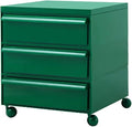 ELEFOCUS 5 Stackable Plastic Storage Bins, rotatable Storage cabinets and Drawers, Bedside Storage Units(Size:42x42x50cm(17x17x20inch),Color:Green)