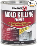 qt Zinsser 276087 White Zinsser, Mold Killing Primer Water-Based Mold Killing Primer (Pack of 3)