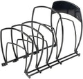 Lodge Cookware Organizer - 5-Tier - Multi-Tier Storage Rack for Cookware & Accessories - Space-Saving Organizer for Cast Iron, Lids & Kitchen Essentials - Matte Black
