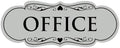 All Quality Designer Office Sign | Easy Installation - Lt Gray - Medium (1 Pack)