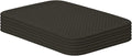 Superio Ribbed Collection - Decorative Plastic Basket Open Home Storage Bins Organizer, Brown (Parent) Container Boxes for Organizing Closet Storage Bins for Shelves (Lid - Medium (5 Liter), 6 Pack)