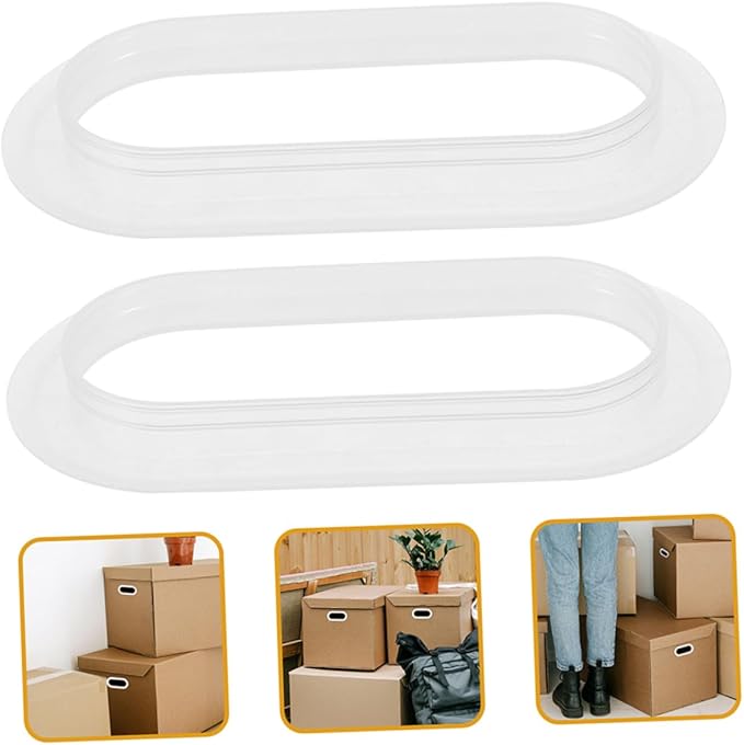 CATIEBYE 10pcs Heavy Duty Plastic Carry Handles for Boxes and Bags Moving and Packing Straps for Cardboard and Storage Closets Reusable Grip for Secure Lifting and Organizing