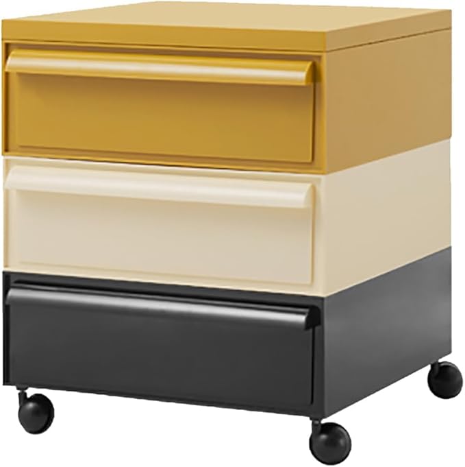 ELEFOCUS 5 Stackable Plastic Storage Bins, rotatable Storage cabinets and Drawers, Bedside Storage Units(Size:42x42x50cm(17x17x20inch),Color:A)