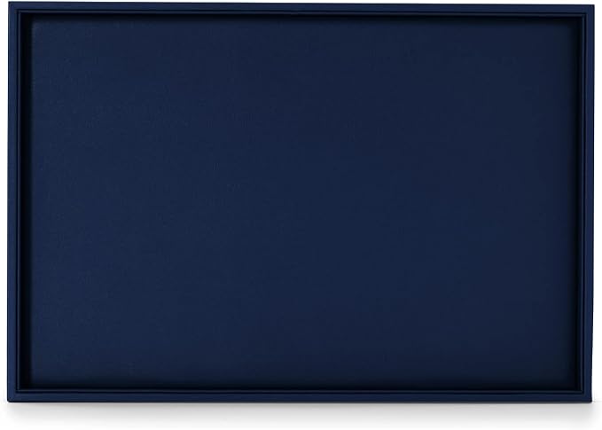 Oirlv Elegant Blue Jewelry Display Tray Stackable Jewelry Trays Jewelry Drawer Organizer Rings Earrings Necklace Storage