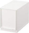 SANKA D2SC-LSWH Module Case Freely Combined, Drawer Storage Case, Slim L, White, Mix and Match Drawer Storage Case, Slimming Drawers, Snap Closing, Rubber Stopper, Locking Mechanism Stays Even Stable, Made in Japan, Storage Box, Clothes Case, Small Ite...