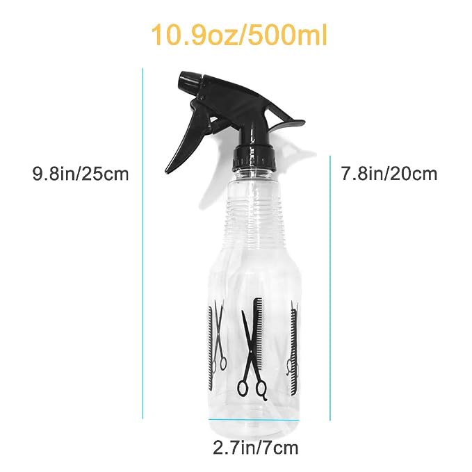 Avenoir Adjustable Mister Spray Bottle 500ml | Adjustable Nozzle for Fine or Strong Mist. Great for Hair, Plants, and Home Cleaning. Durable, Leak-Proof, Easy to Use