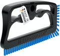 Fuginator Scrub Brush for Tile and Grout: Stiff Nylon Bristle Scrubbing Brush - Bathtub and Shower Scrubber for Floor Joints and Tile Seams - Cleaning Brush (Black/Blue)