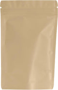 100PCS Smell Proof Resealable Pouch Bags,ULIFESTAR Aluminum Foil Flat Food Storage Bag,Sealable Pcsaging Zipper Pouches with Tear Notches for Pcsaging Lipgloss,Jewelry,etc(10*15cm/3.94*5.91",Gold)