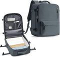WONHOX Large Travel Backpack Women,Carry On Backpack Flight Approved 18x14x8 inches Bag Spirit Airlines Personal ltem,College Sports Hiking Rucksack Laptop Blackpack mochila de viaje, Grey Blue