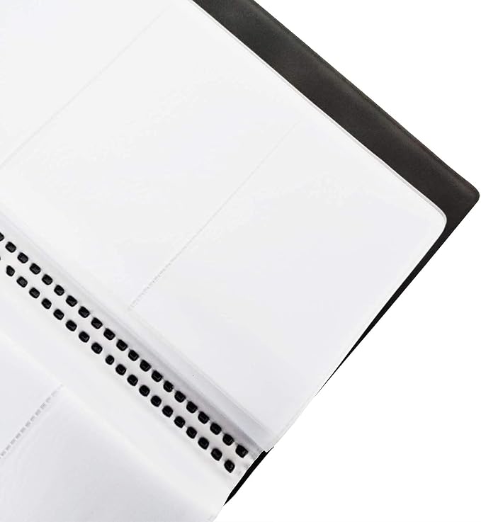 ZUFECY Business Card Organizer Business Card Holder Book, Portable Business Card Binder File Sleeve Storage, Business Card Holders,120 Cards