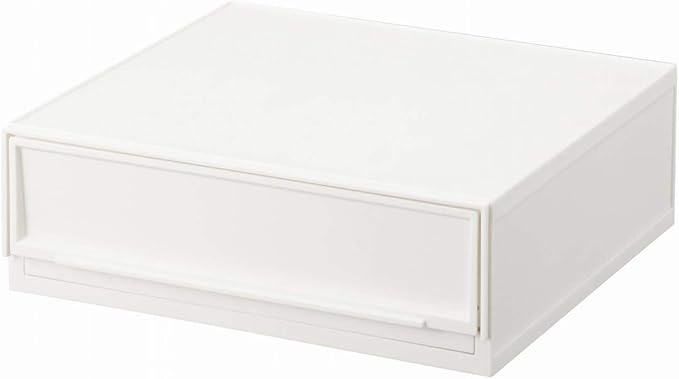 Sanka D2SC-SWWH Modular Case, Freely Combined, Drawer Storage Case, Wide S, White, Drawers That Can Be Combined According to Your Lifestyle, Pull Out And Close Drawers, Rubber Stopper To Prevent